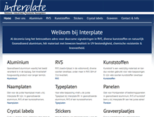 Tablet Screenshot of interplate.nl
